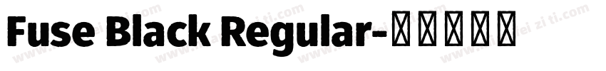 Fuse Black Regular字体转换